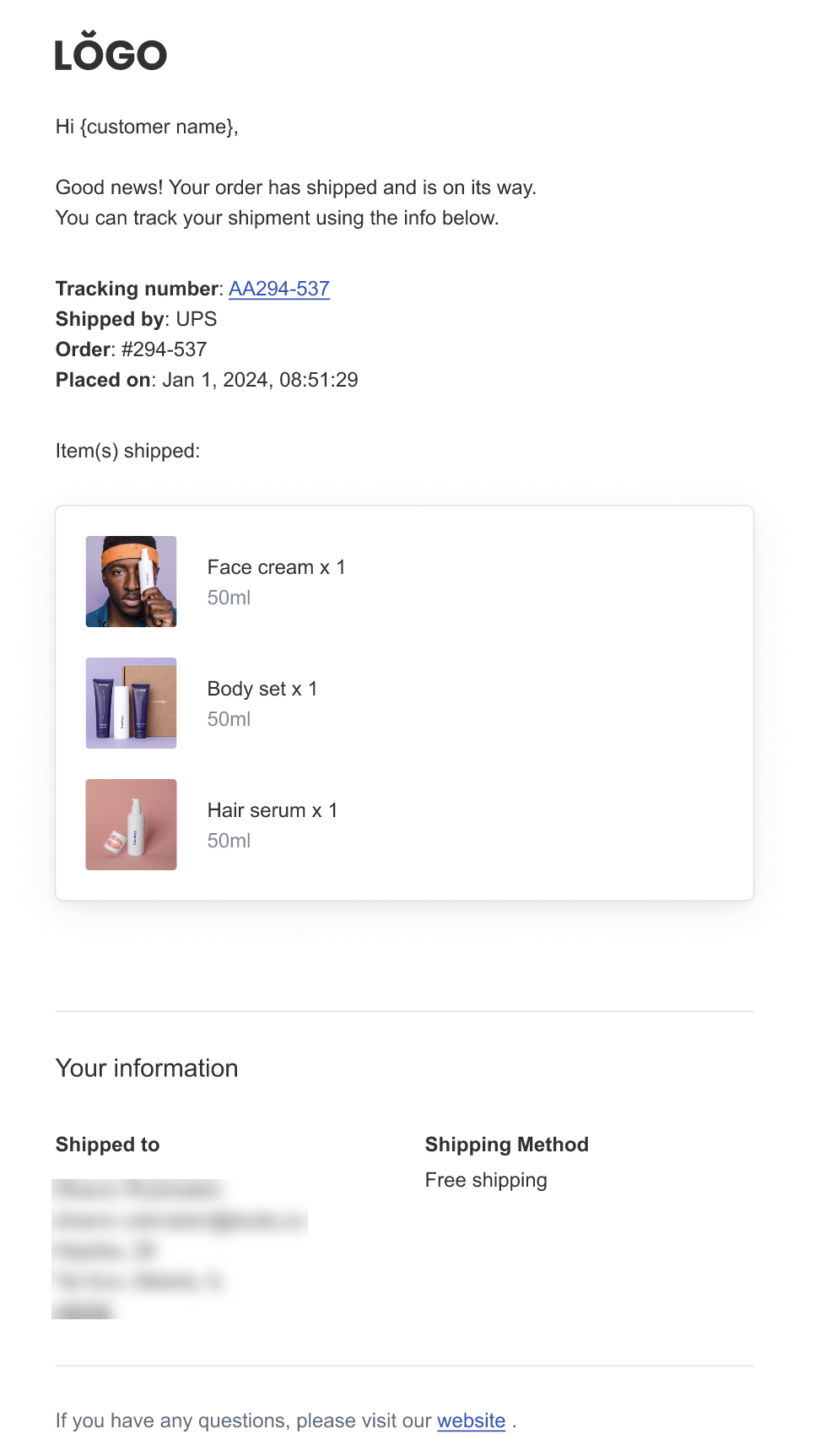 Storefront design settings
