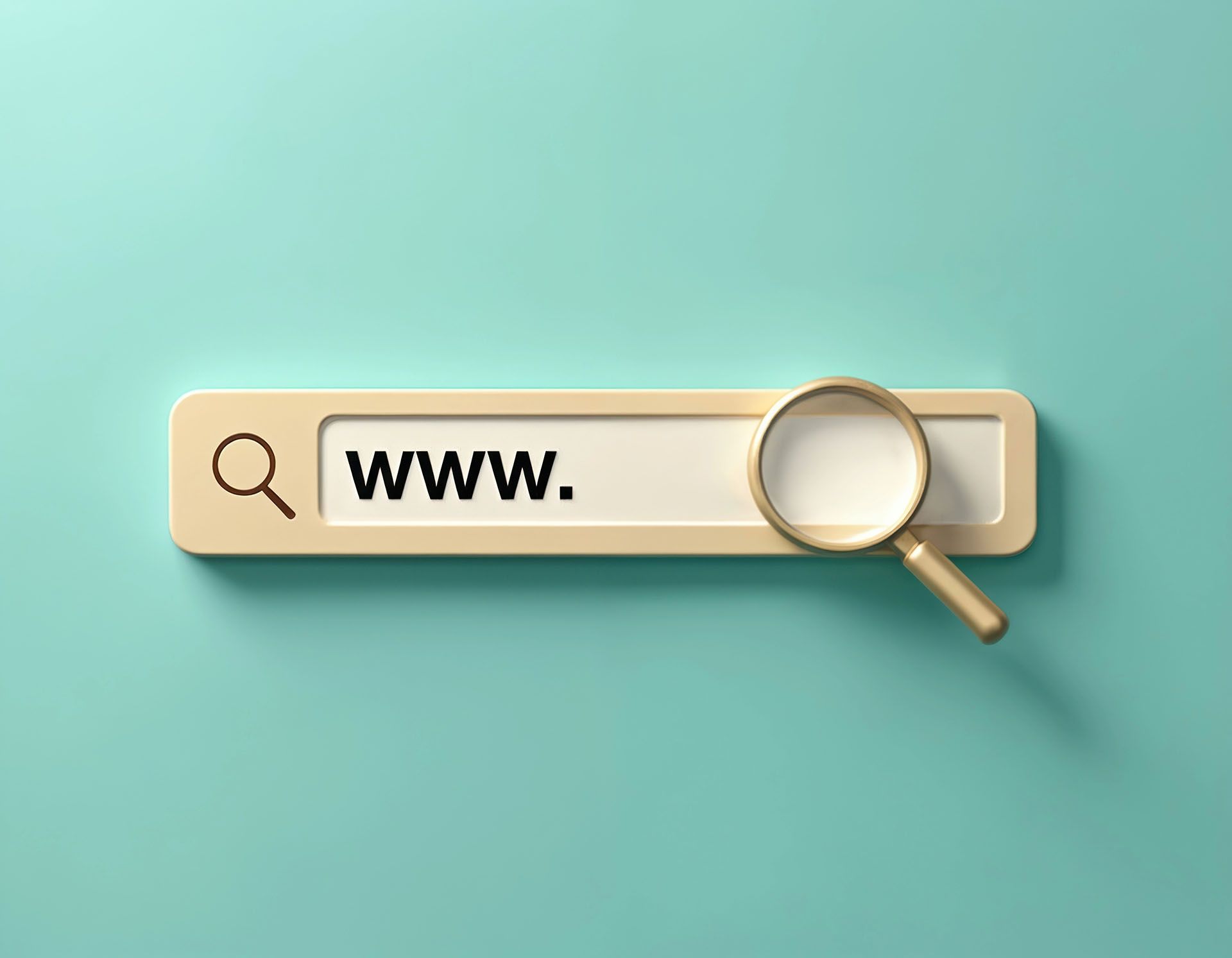 Search bar with magnifying glass