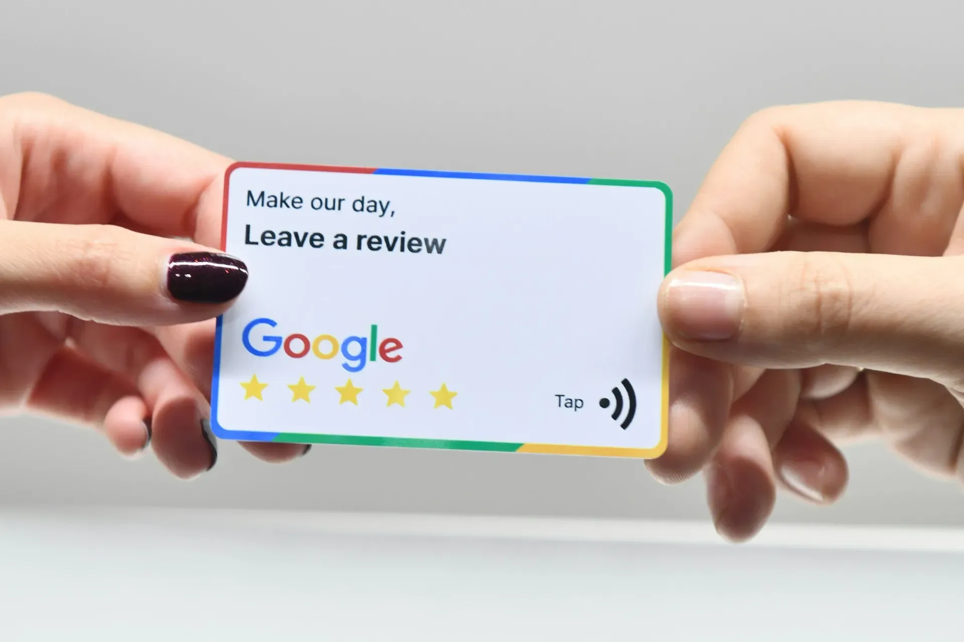 Leave a review card