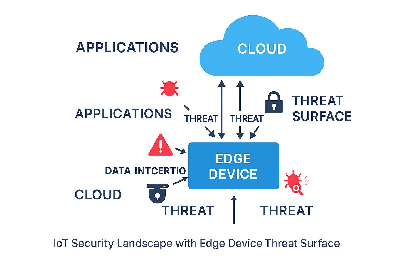 Figure 1: IoT Security Landscape with Edge Device Threat Surface