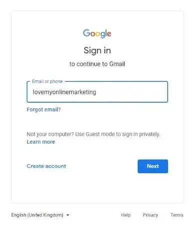 Google Sign in