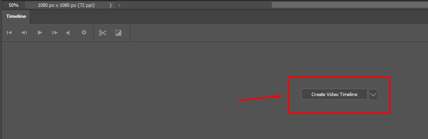 creating a video timeline on Photoshop