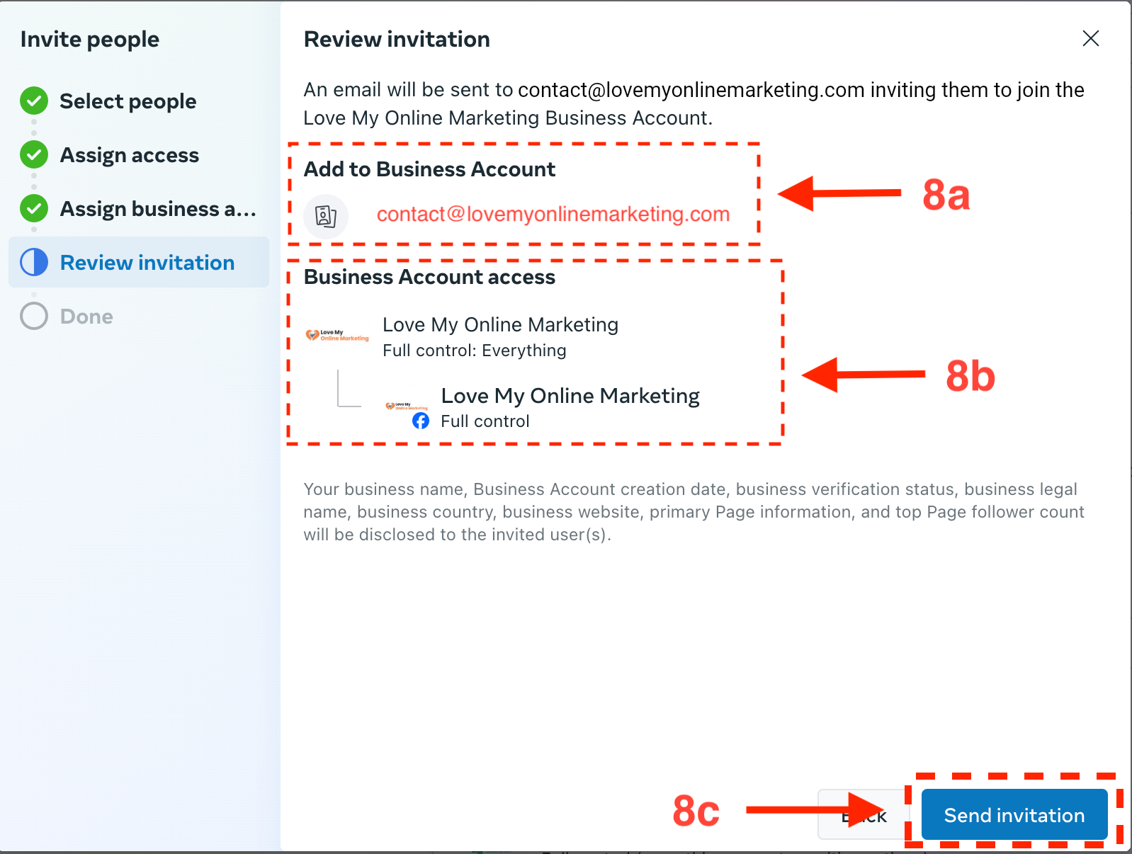 Review the Invitation