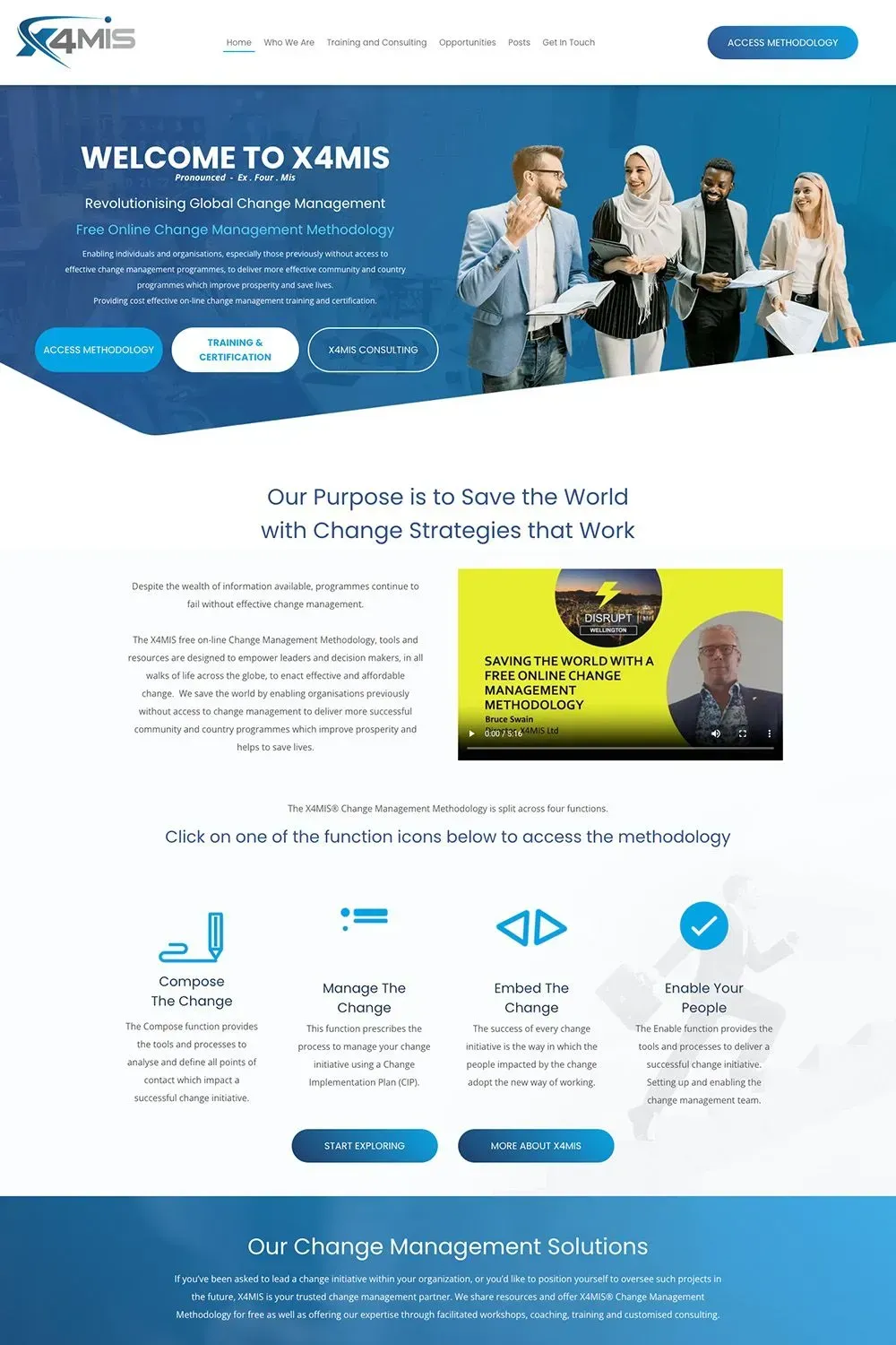 X4MIS home page preview #1