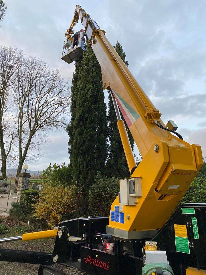 Piattaforma aerea con operatore