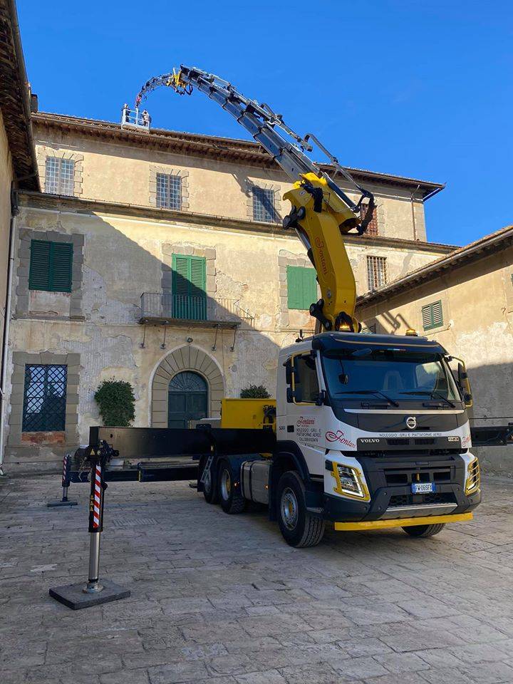 Piattaforma aerea controllo tetti