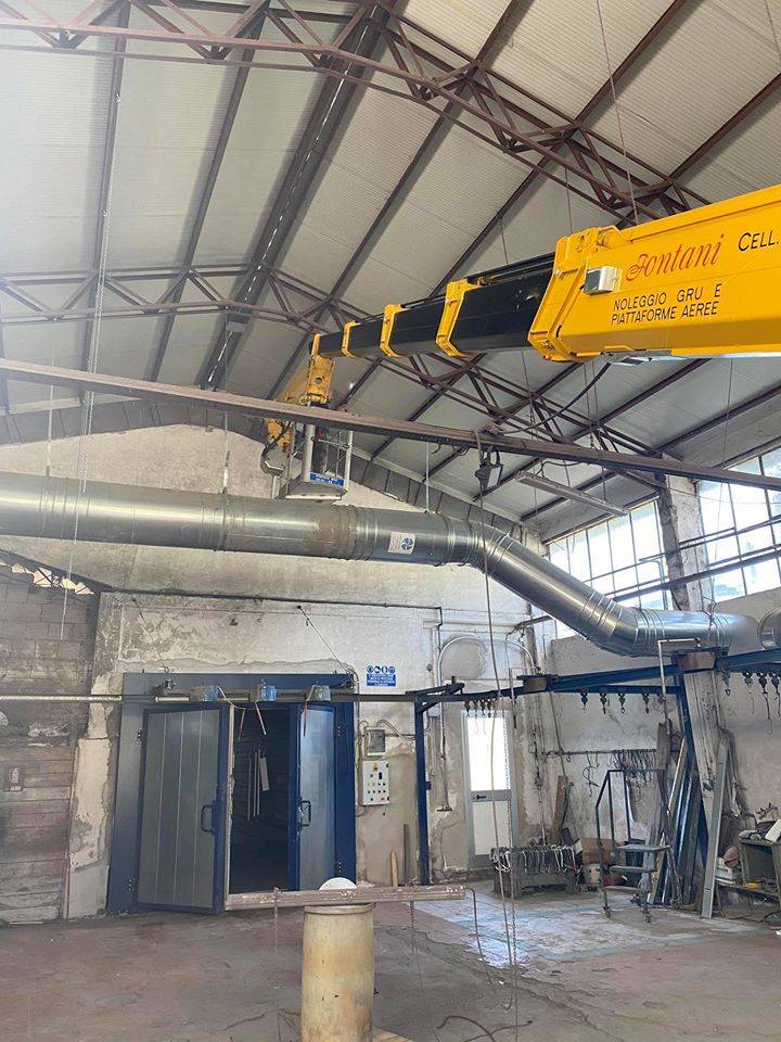 Piattaforma aerea uso industriale