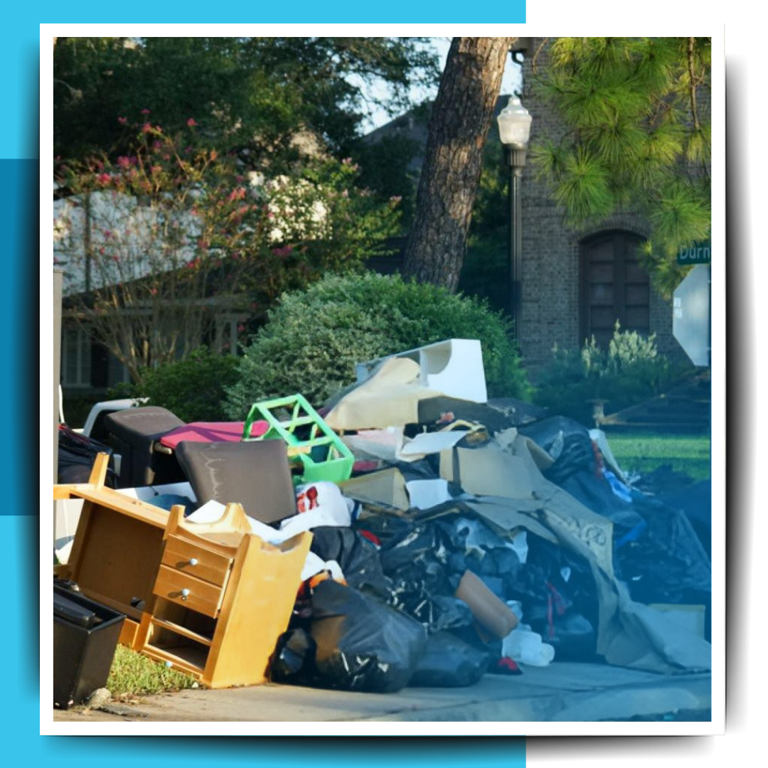 garbage outside the house