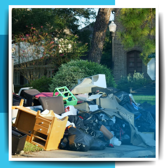 garbage outside the house