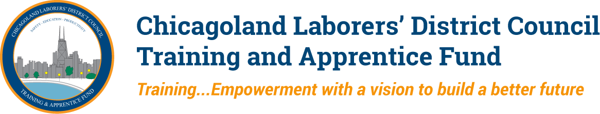 The logo for the chicagoland laborers ' district council training and apprentice fund