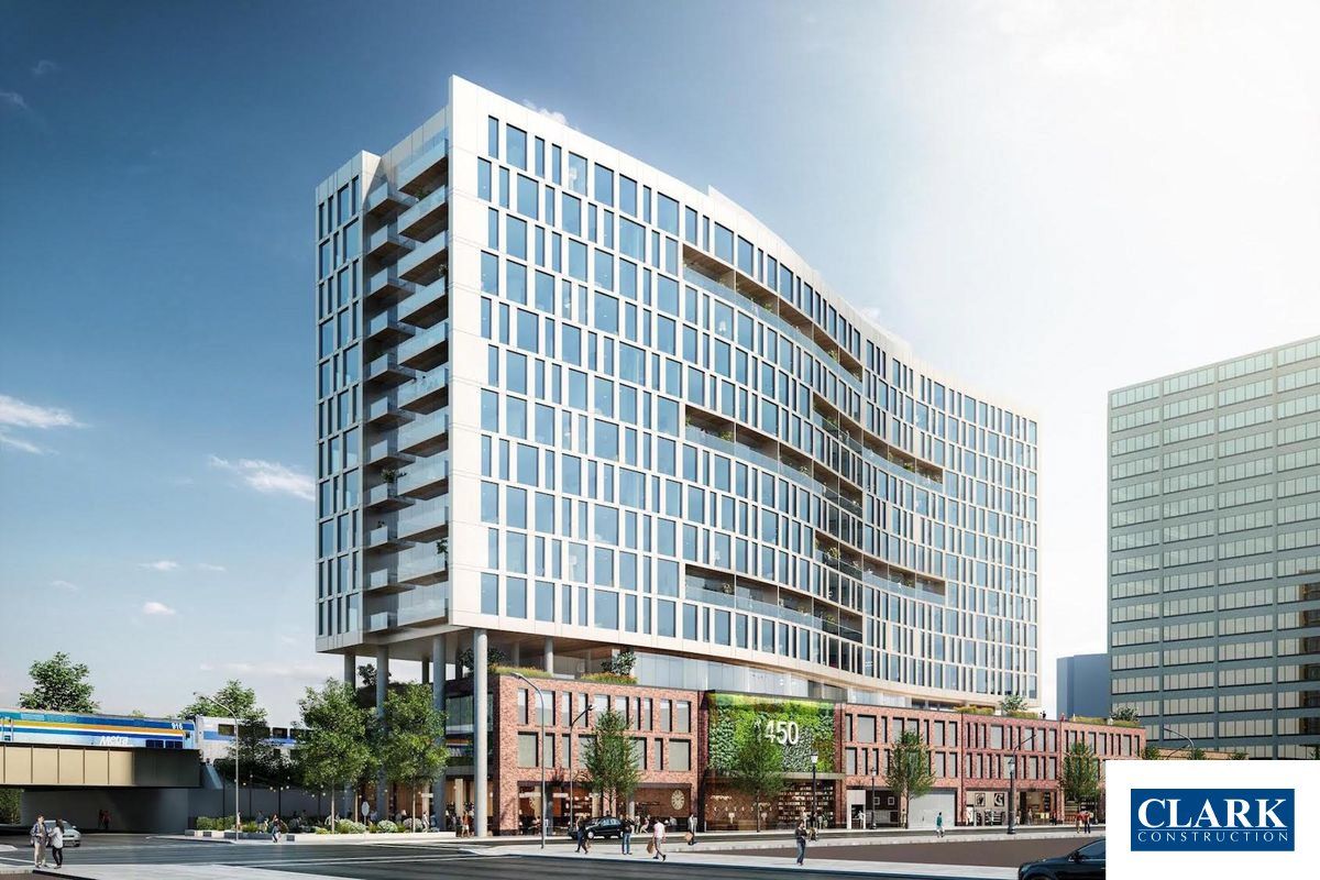 An artist 's impression of a clark building