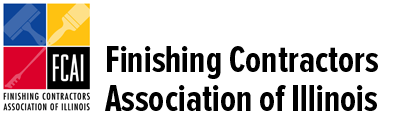 The logo for the finishing contractors association of illinois