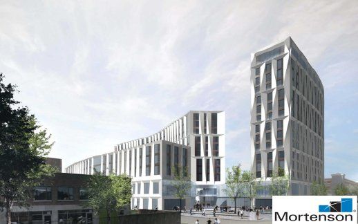 An artist 's impression of a mortenson building