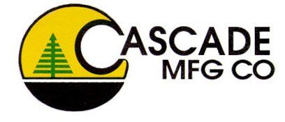 A yellow and black logo for cascade mfg co.
