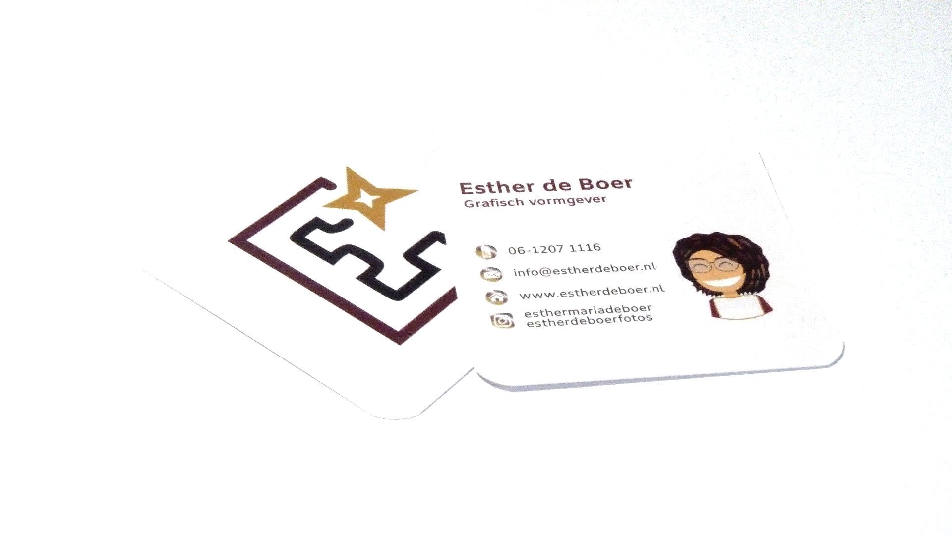 Esther de Boer, Opdrachtgever visitekaartje