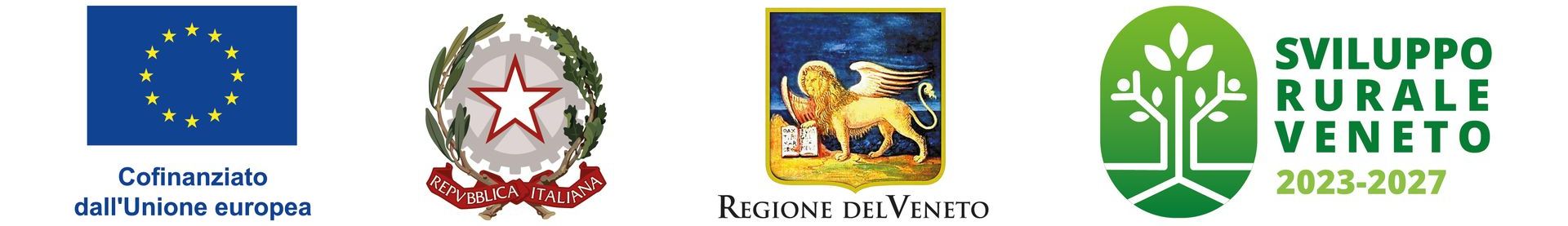 Einige Logos, darunter eines für die ländliche Entwicklung in Venetien