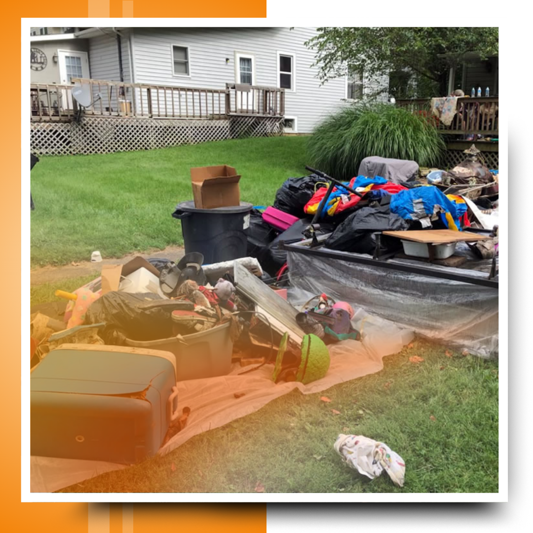 junk at the backyard