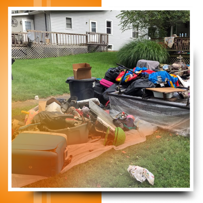 junk at the backyard
