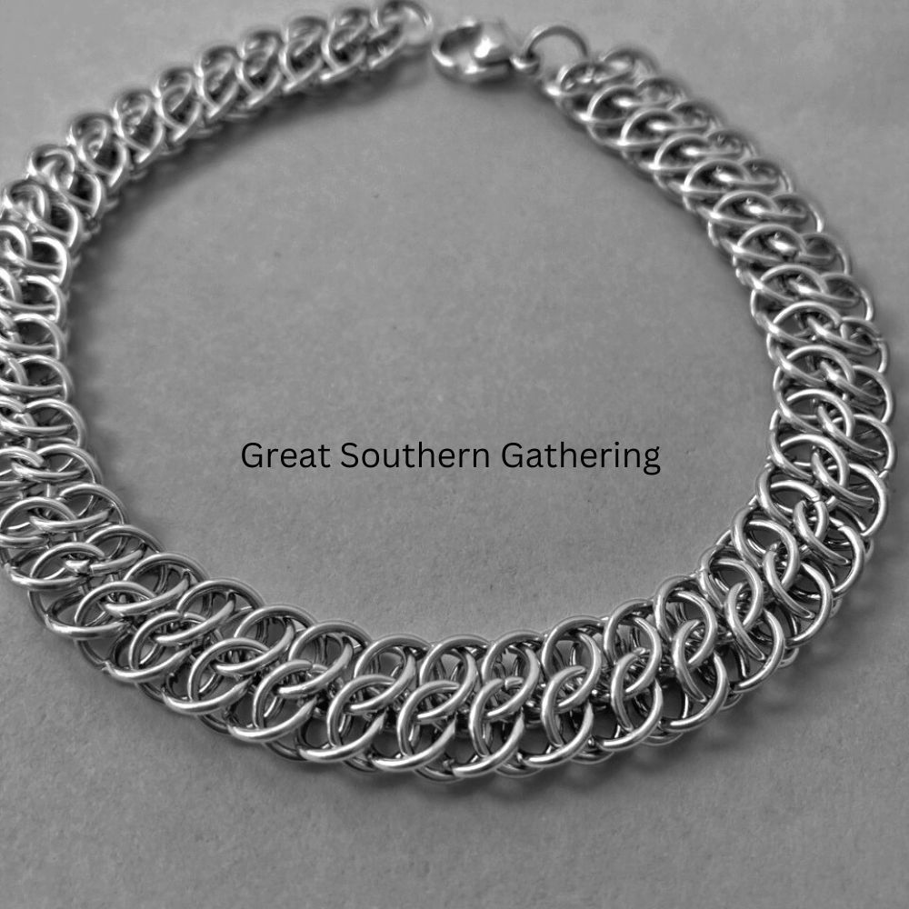 Great Southern Gathering chainmaille jewellery made from stainless steel