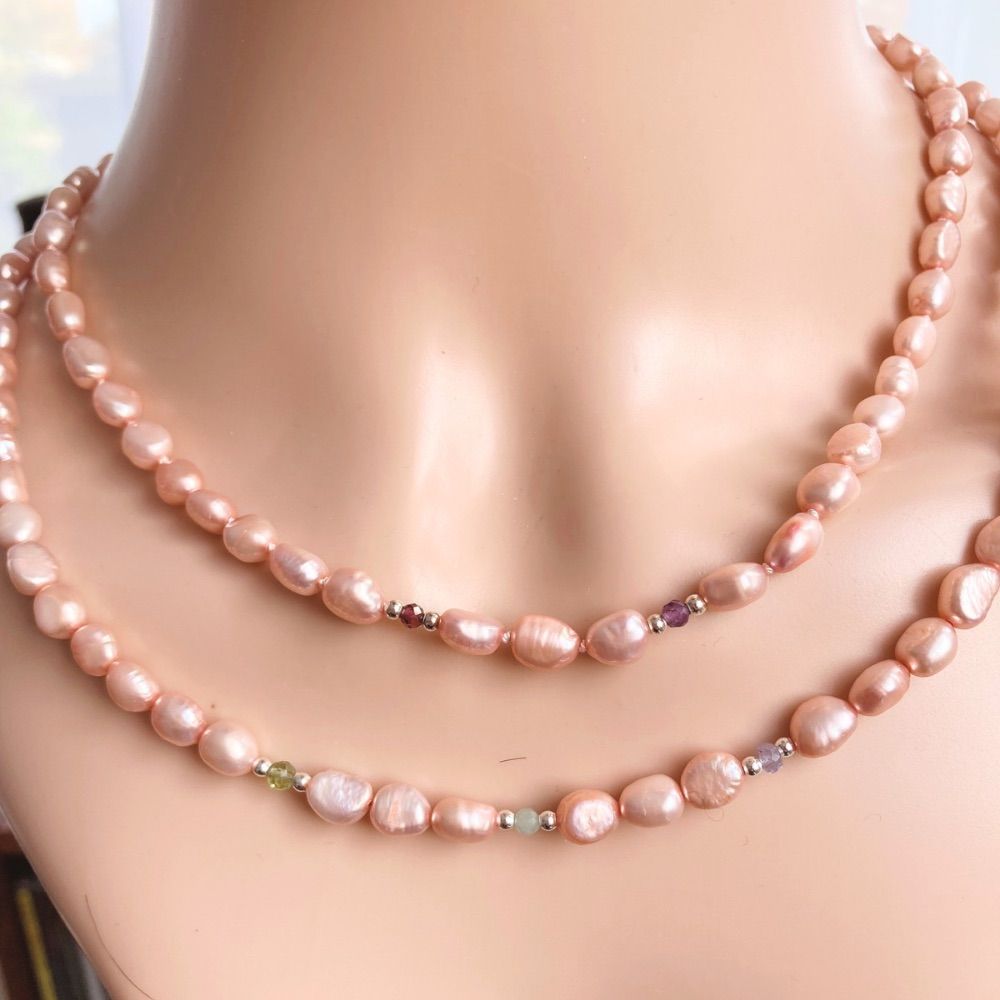 Custom pearl jewellery set