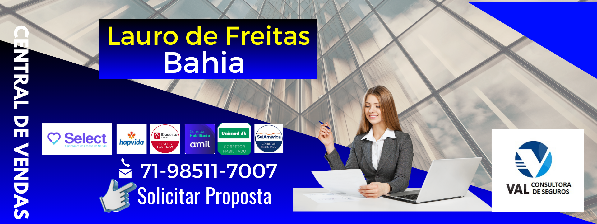 Cartão de visita corretora vendas de planos de saude para empresas em