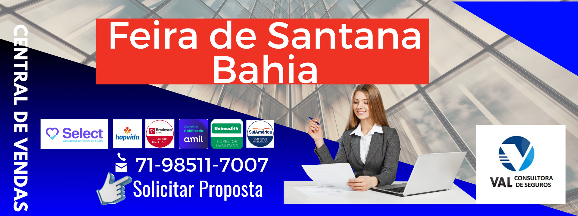 Feira de Santana, Bahia.informações de contato. corretora vendas de planos de saude