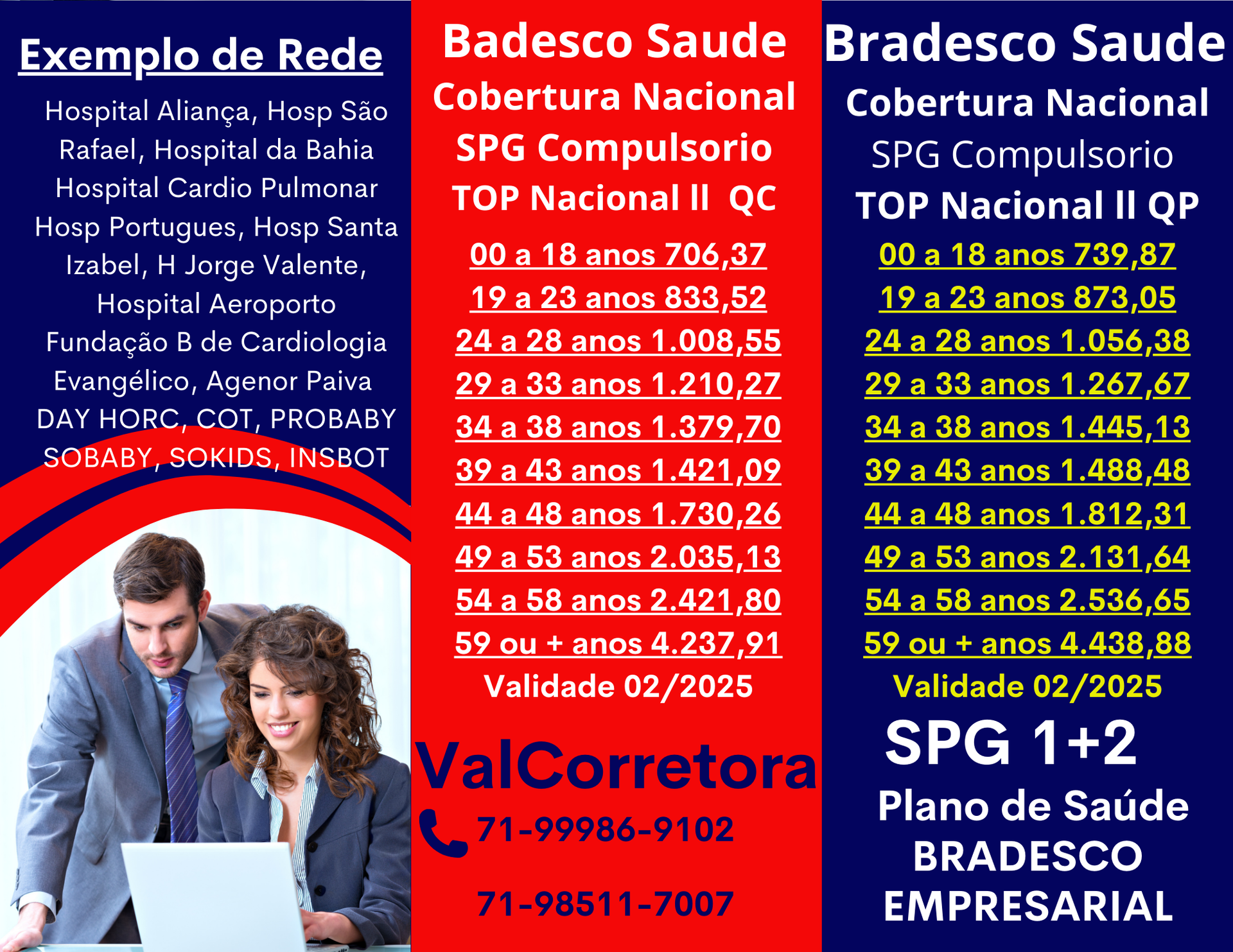 tabelas bradesco saude empresarial