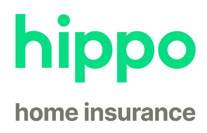 Hippo home insurance logo in green and gray