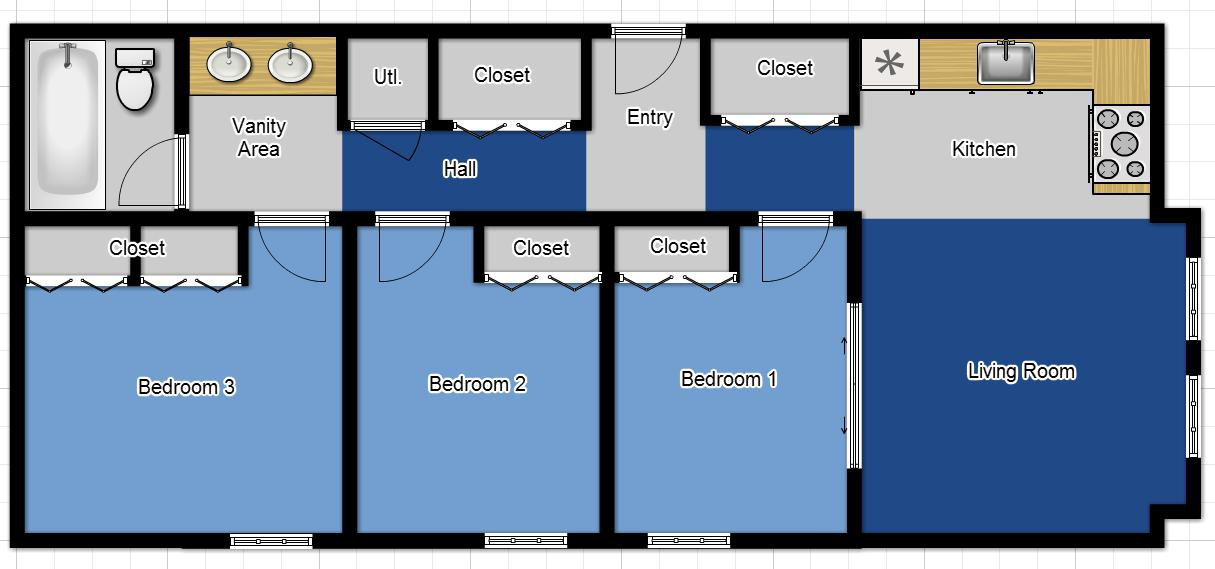 Floor Plan: 3 Bed