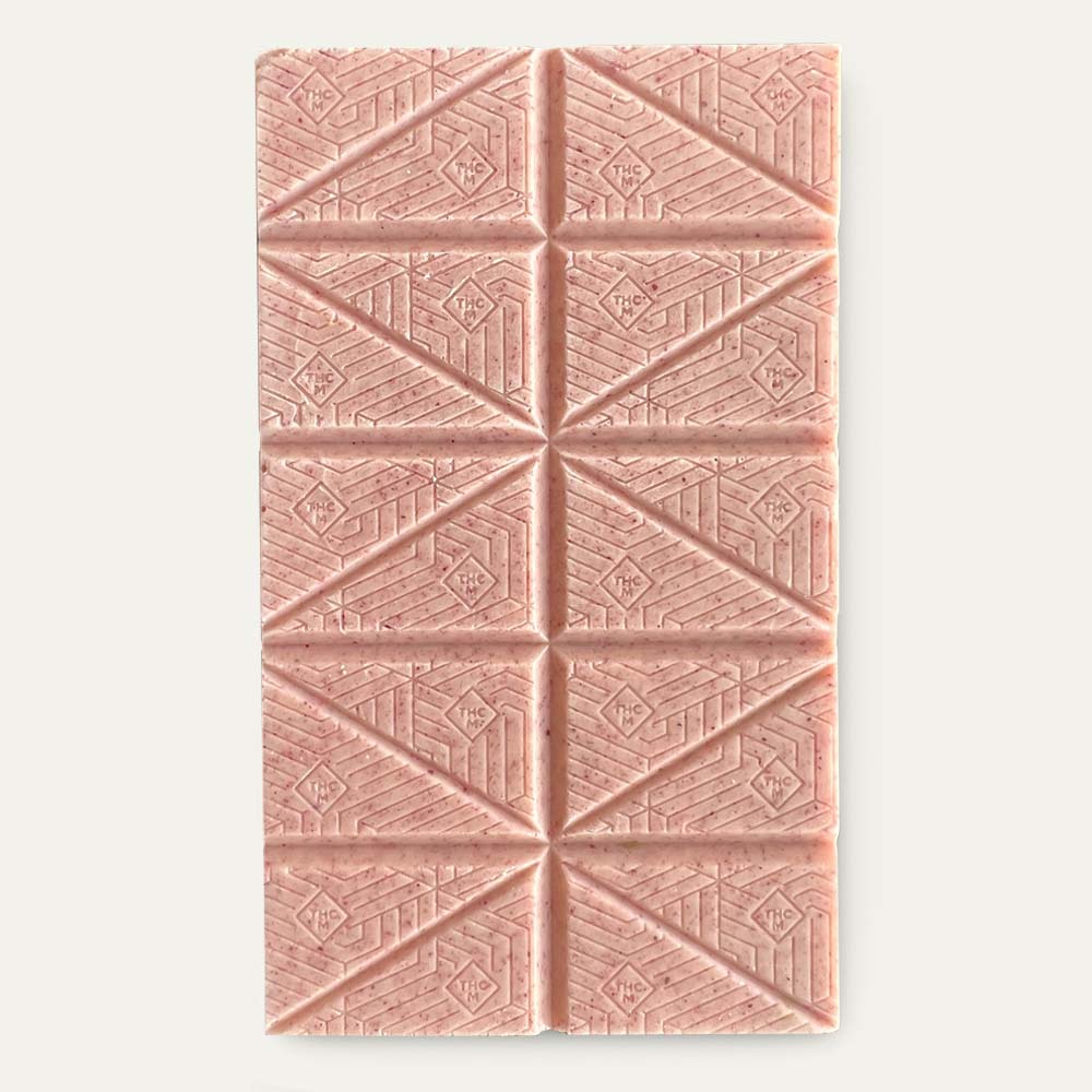 light pink white chocolate bar