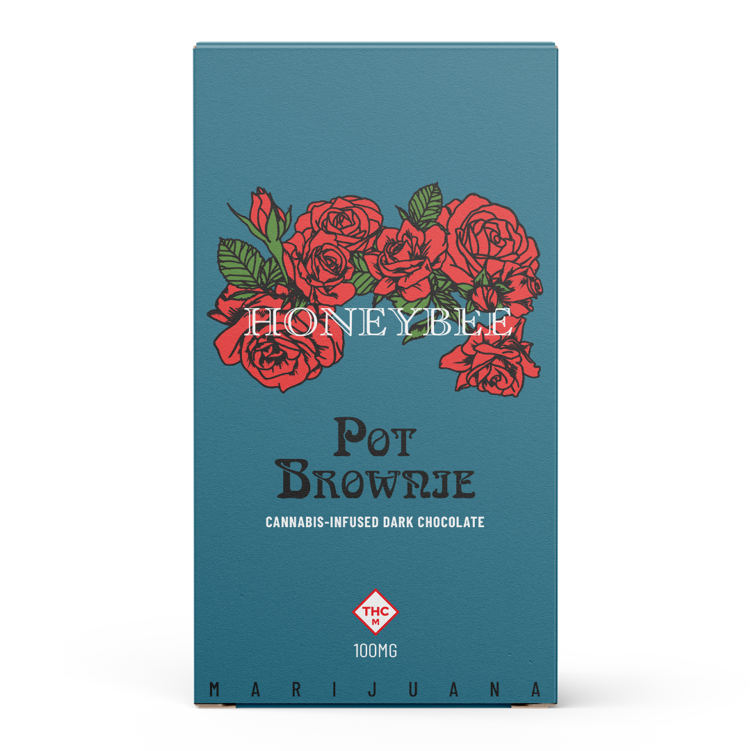 A red box that says honeybee on it