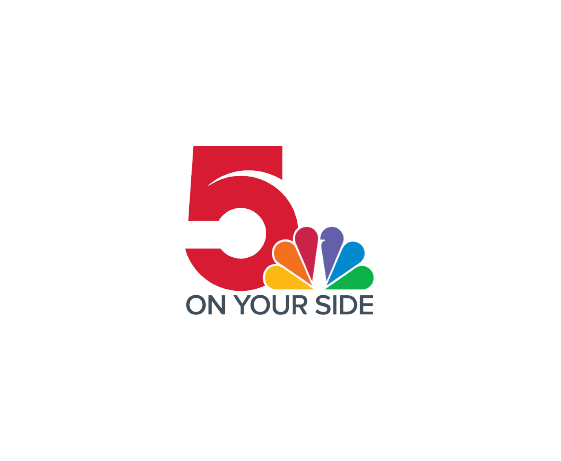 A logo for nbc 5 on your side