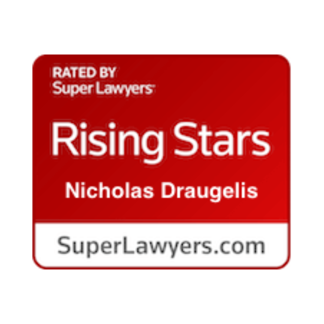 rising stars nicholas daugelis is rated by super lawyers, personal injury attorney
