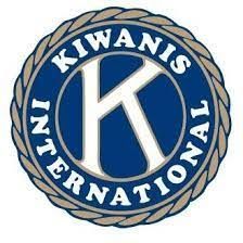 the logo for kiwanis international is a blue circle with a rope around it .