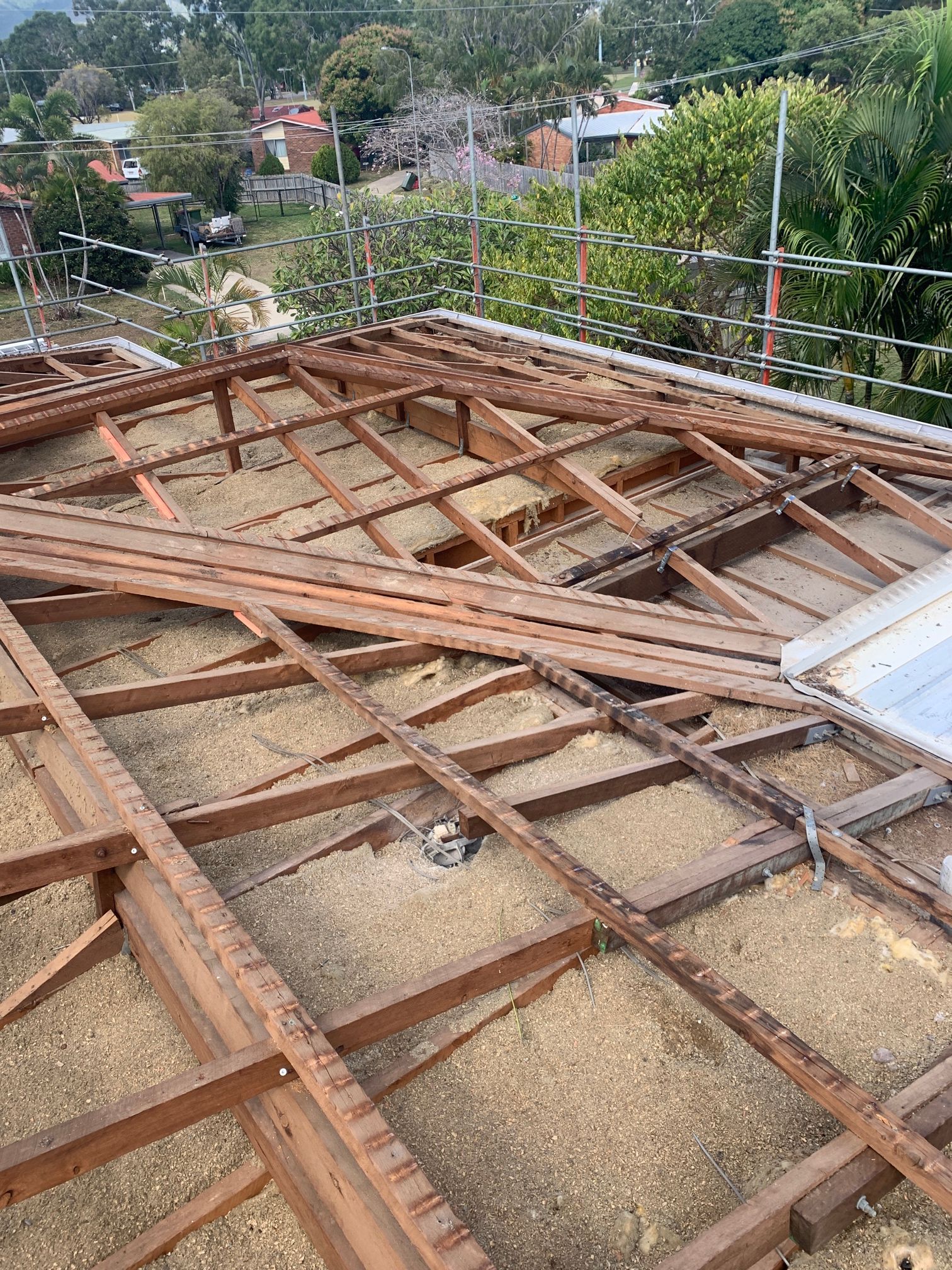 The Roof of A Building in Under Construction — Top To Bottom Plumbing in Garbutt, QLD