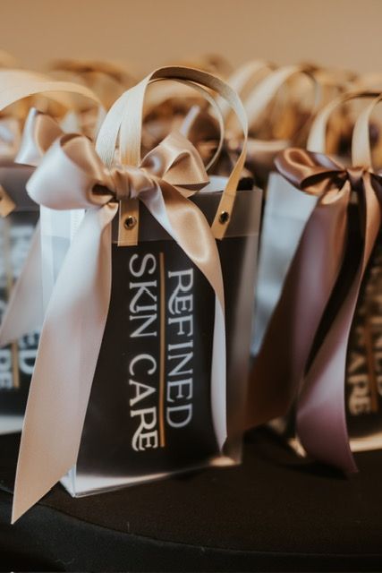 Clear gift bags with 