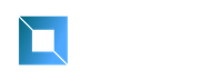 A blue square with a white square in the middle on a white background.