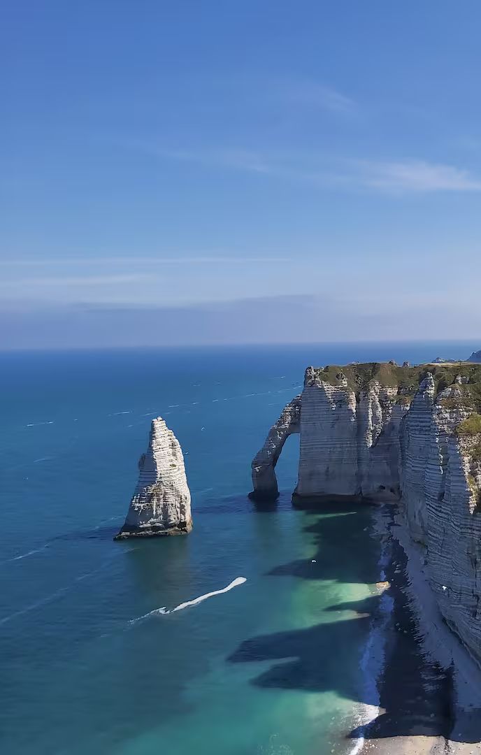 Autre vue sur les falaises d'Etretat