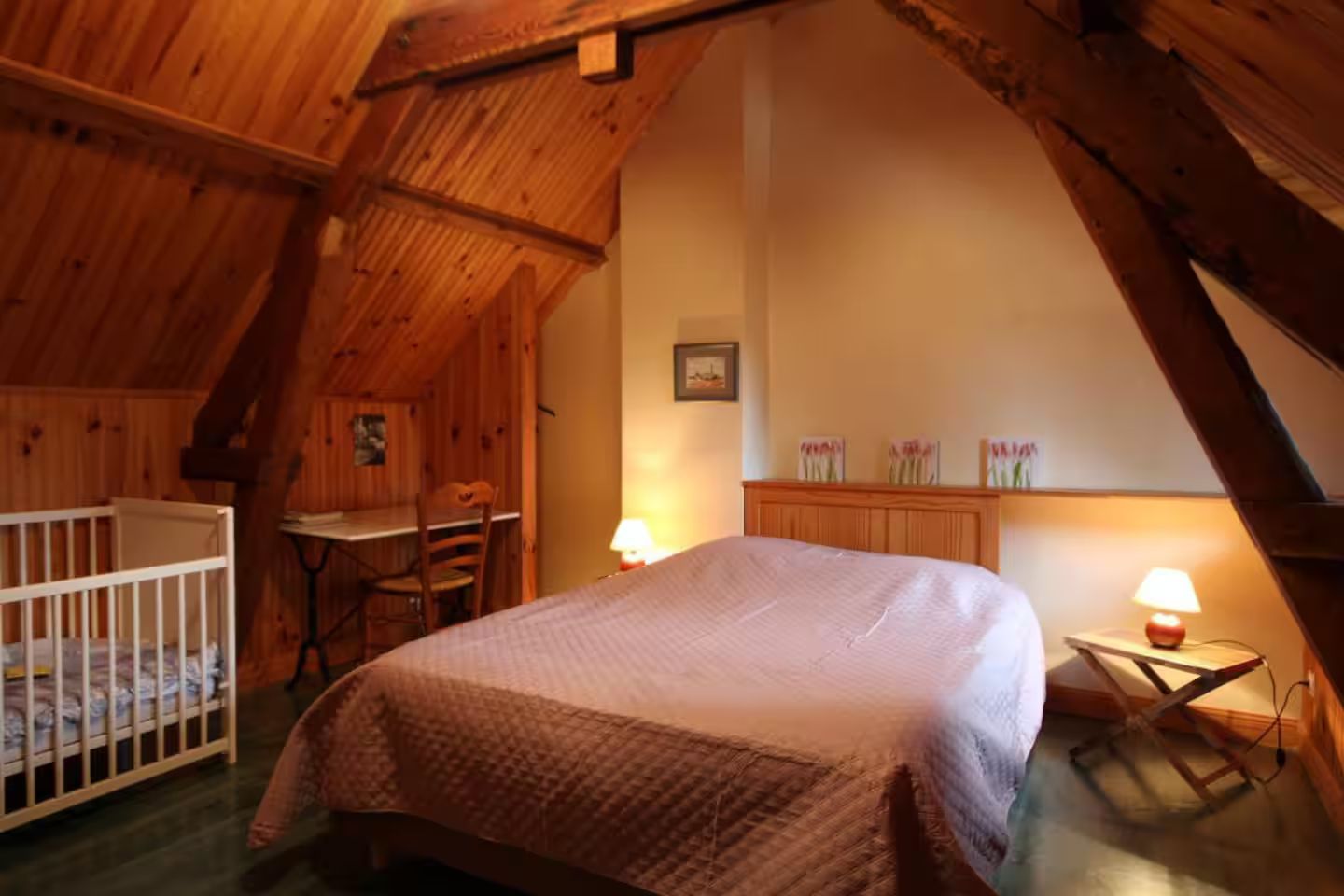 Chambre du gite les noisettes à Etretat