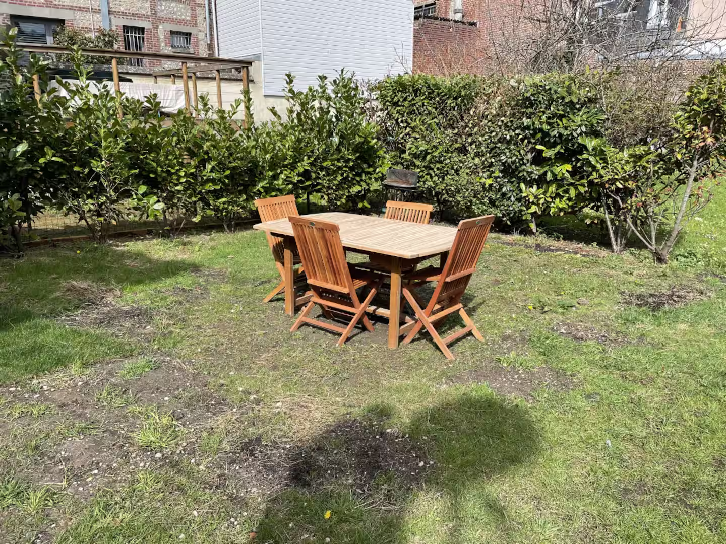 Terrasse du gite jardin