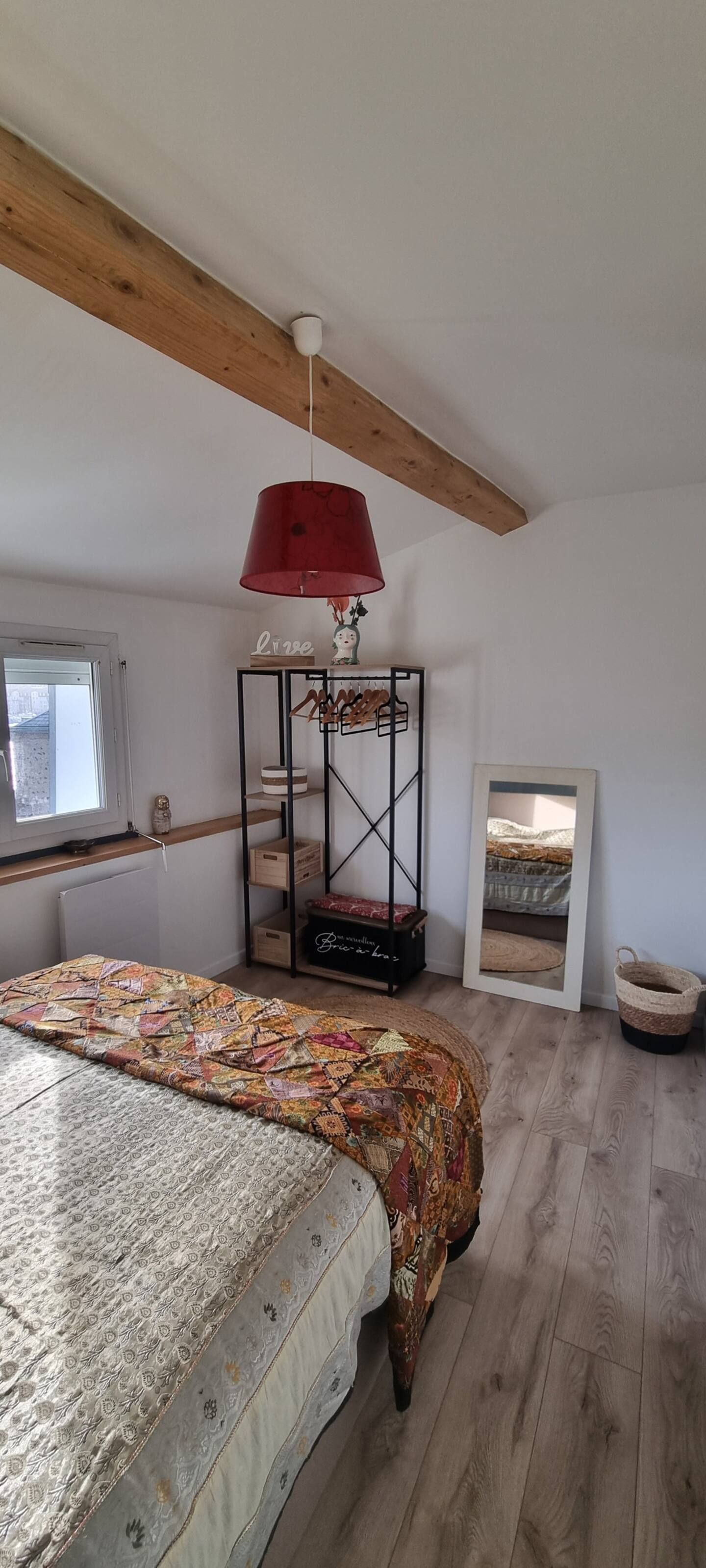 Chambre du gite maupassant à Fécamp