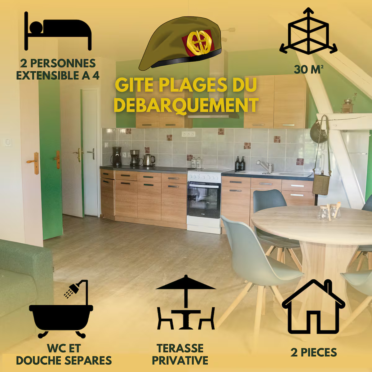 Gite plages du débarquement à Etretat