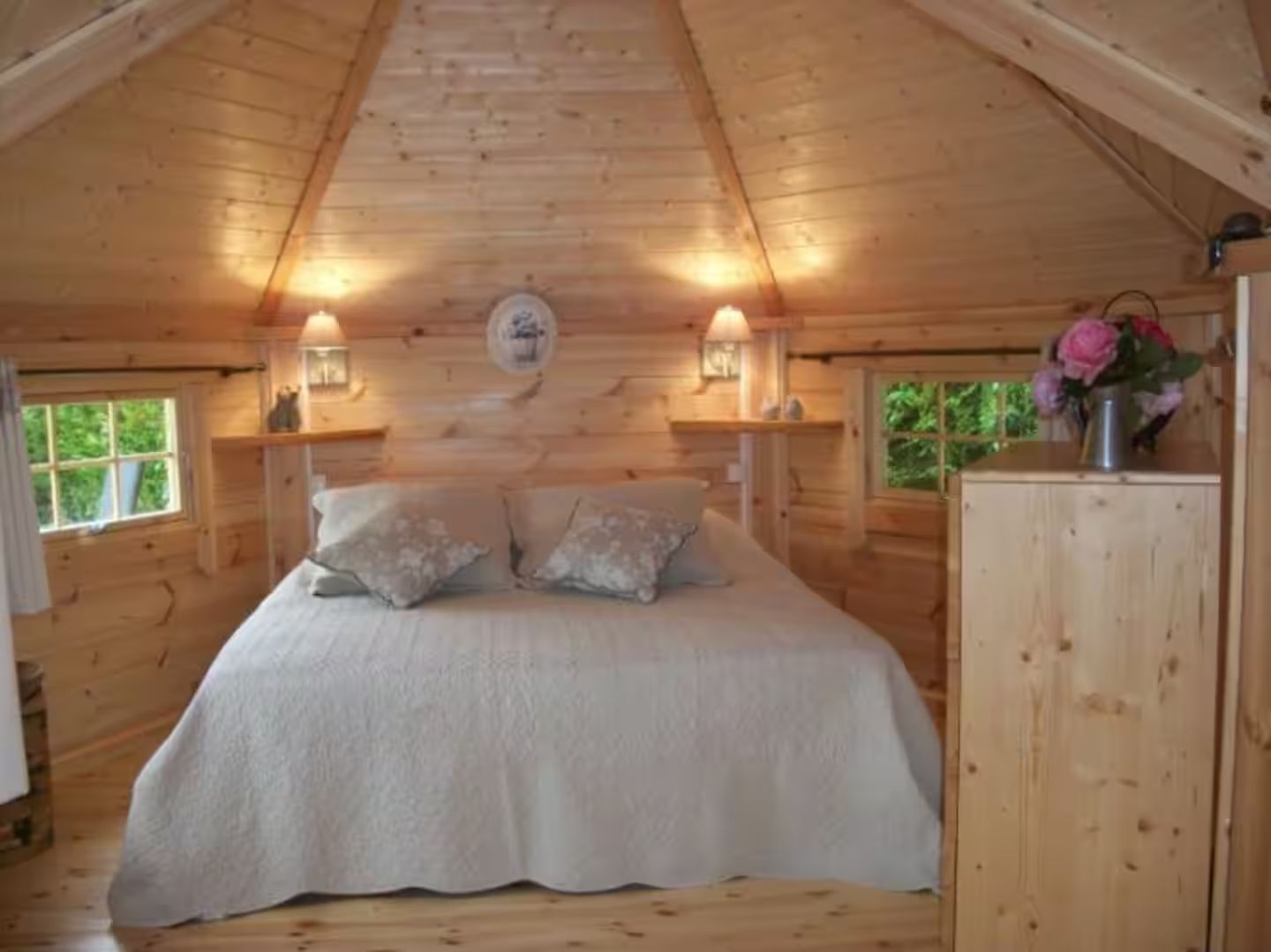 Lit double dans le gite