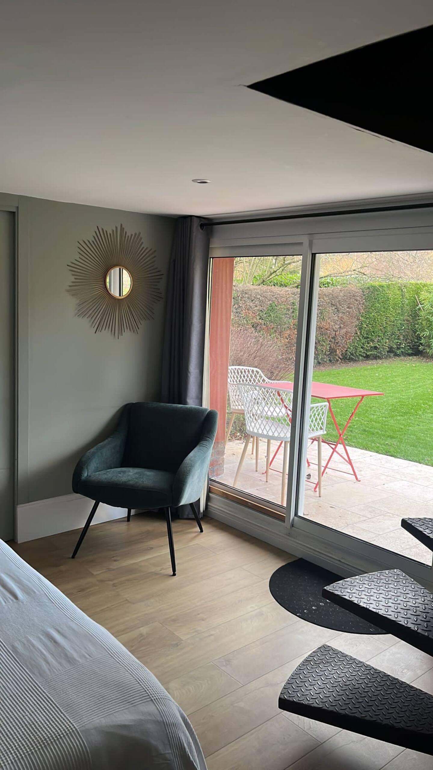 Baie vitrée du gite