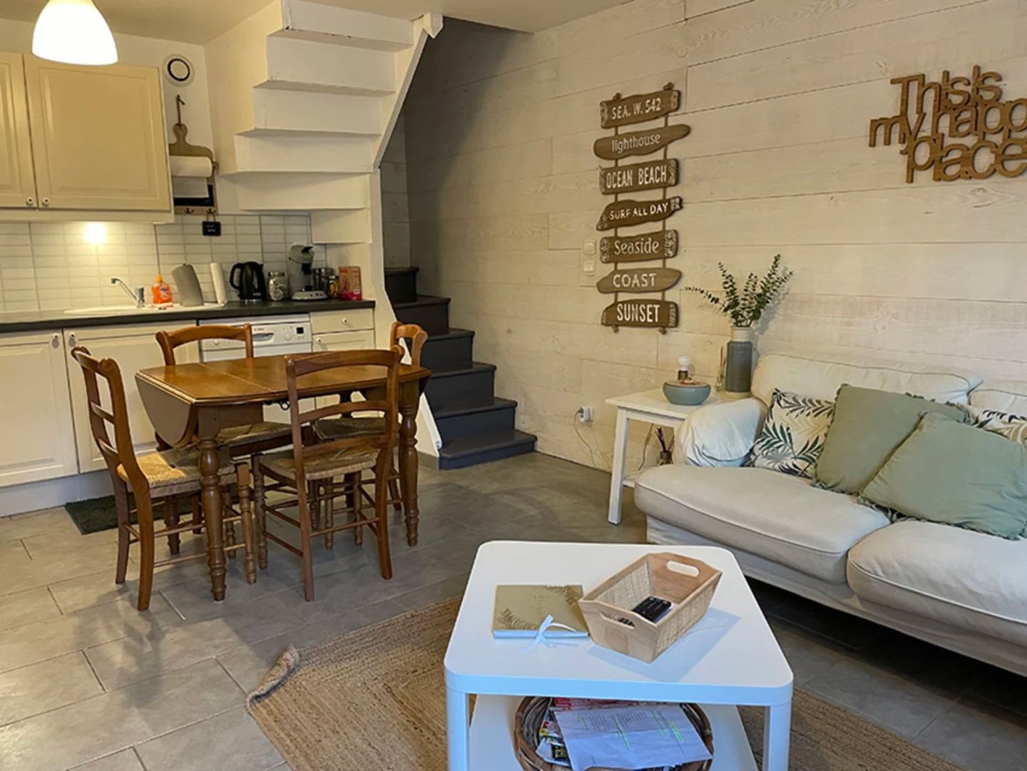 Gite centre etretat maison terrasse impasse salon chambres