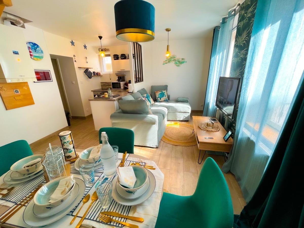 Gite Giulia House à Fécamp vue du séjour