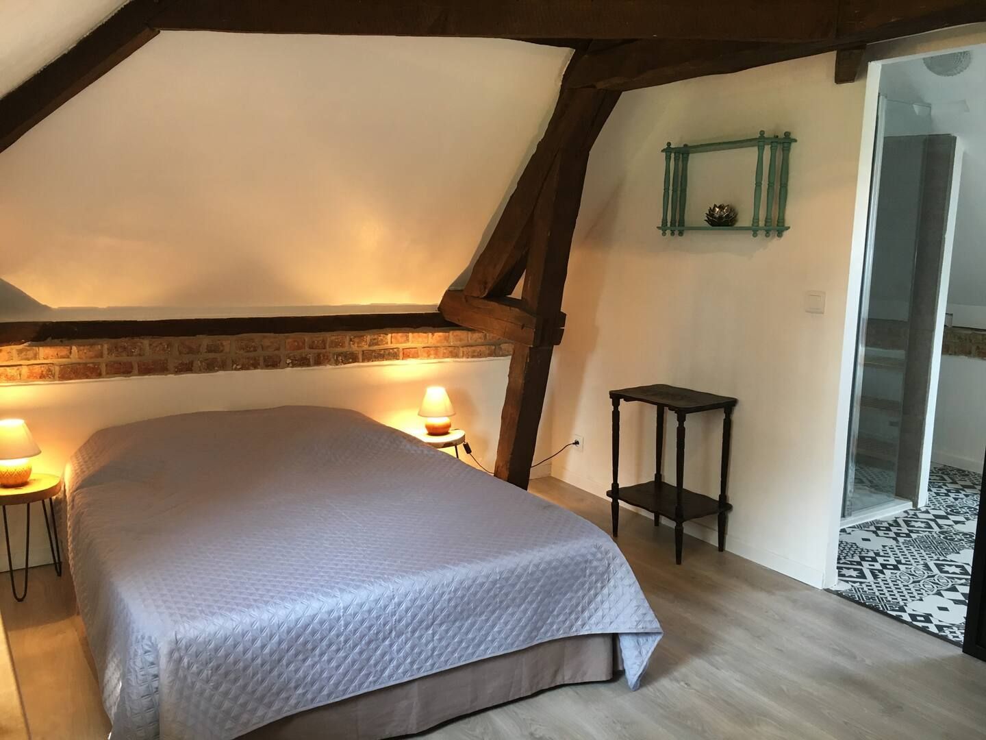 Chambre du gite lit double