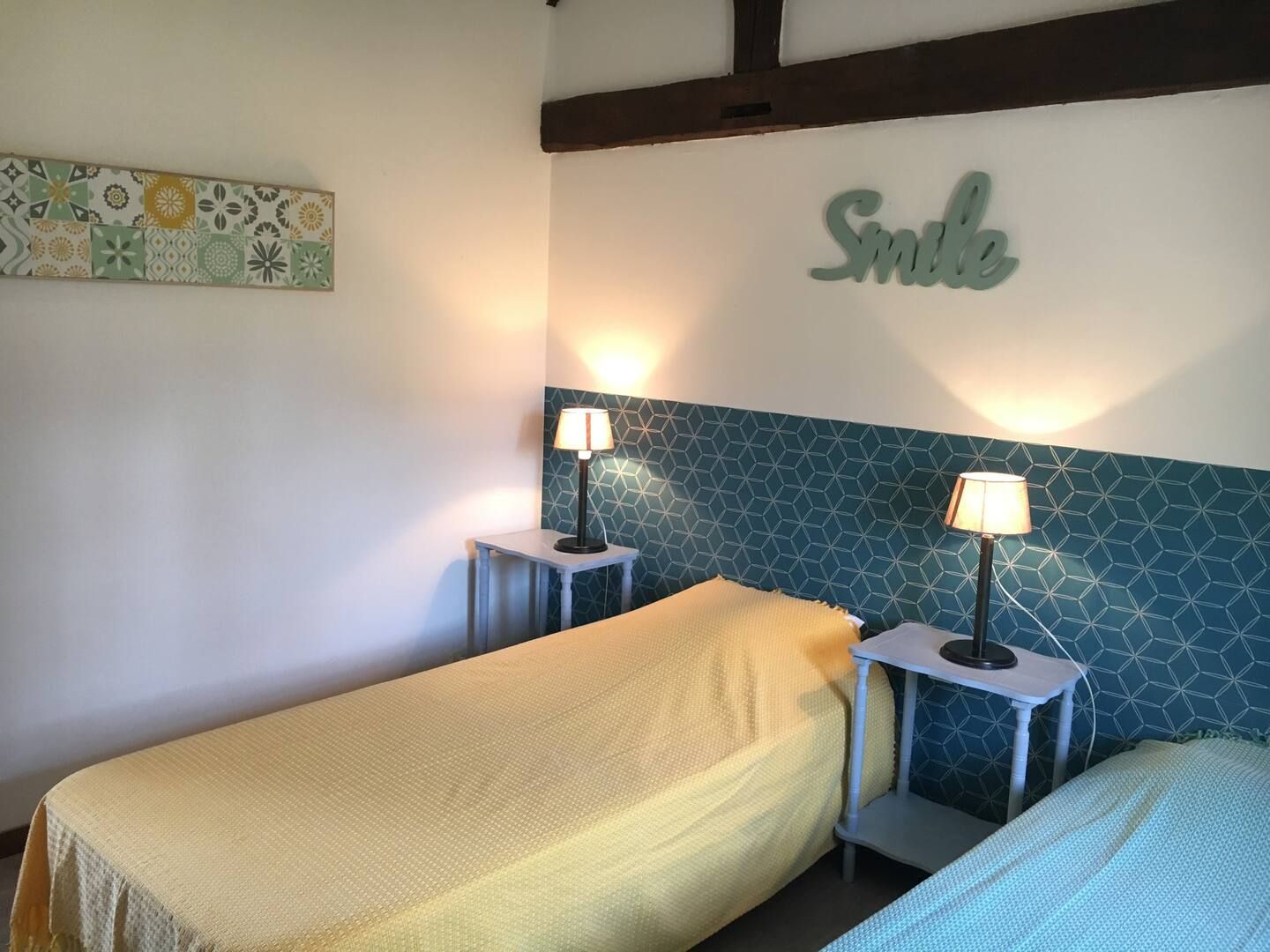 Chambre avec 2 lits simples