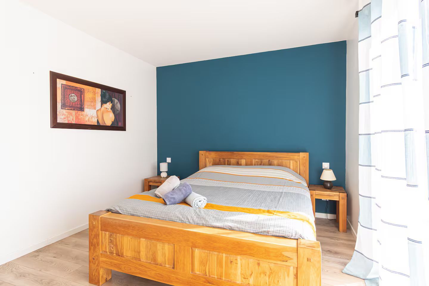 Salle de bain lit double