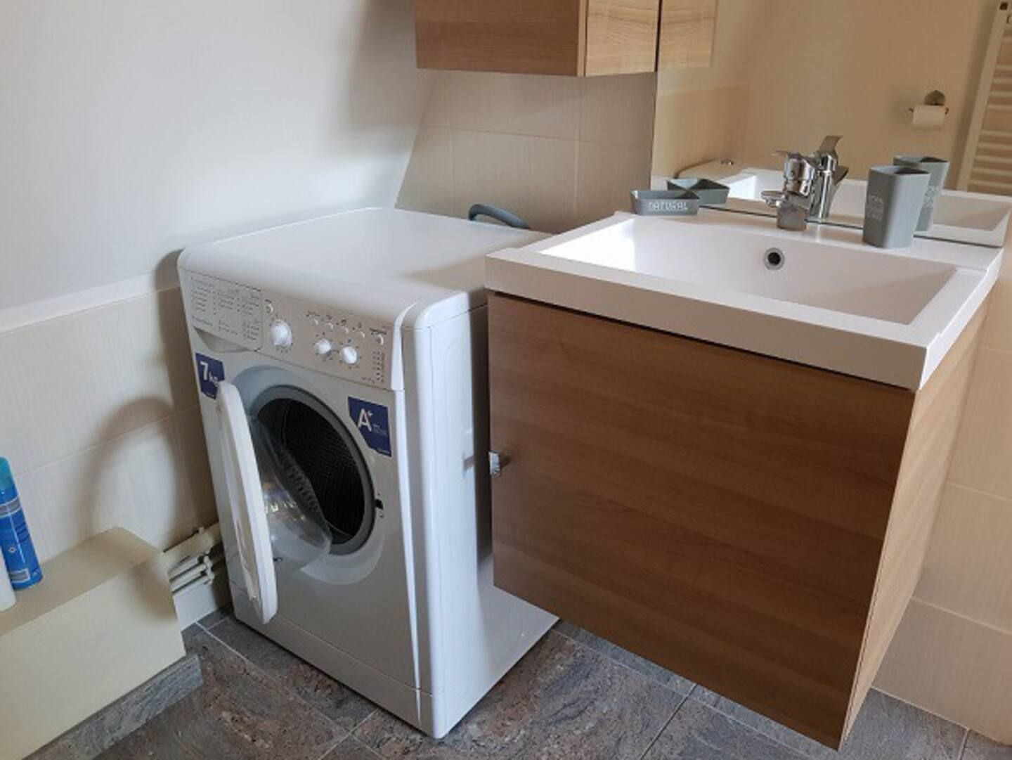 Salle de bain lave linge